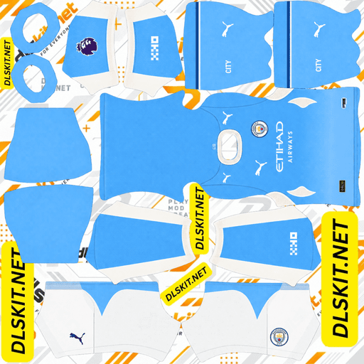 Manchester City DLS Kit 512x512 – Dream League Soccer Manchester City DLS Kit
