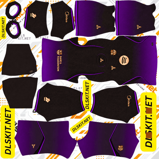 Barcelona DLS Kit – 512x512 Dream League Soccer 2026/27 barcelona away dls kit
