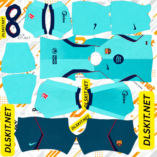 Barcelona DLS Kit – 512x512 Dream League Soccer 2026/27 barcelona third dls kit