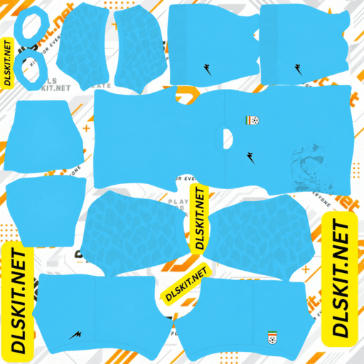 Iran DLS Kit – 512x512 Dream League Soccer Kits 2026/27 Iran DLS Away GK Kit