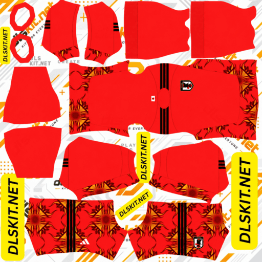 Japan DLS Kit – 512x512 Dream League Soccer Kits 2026/27 Japan DLS Home GK Kit